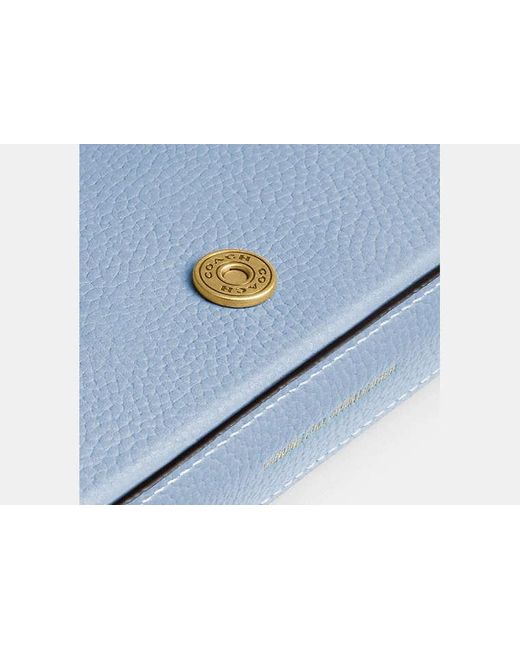 COACH Blue Mila Crossbody Bag With Signature Canvas