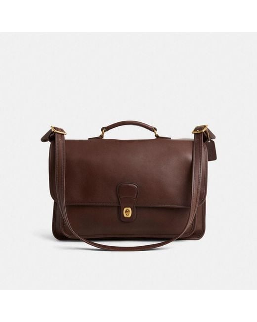 COACH Vintage Metropolitan Brief in Brown for Men | Lyst