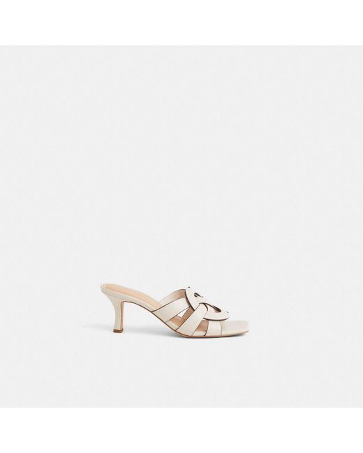 COACH Metallic Restored Tillie Sandal