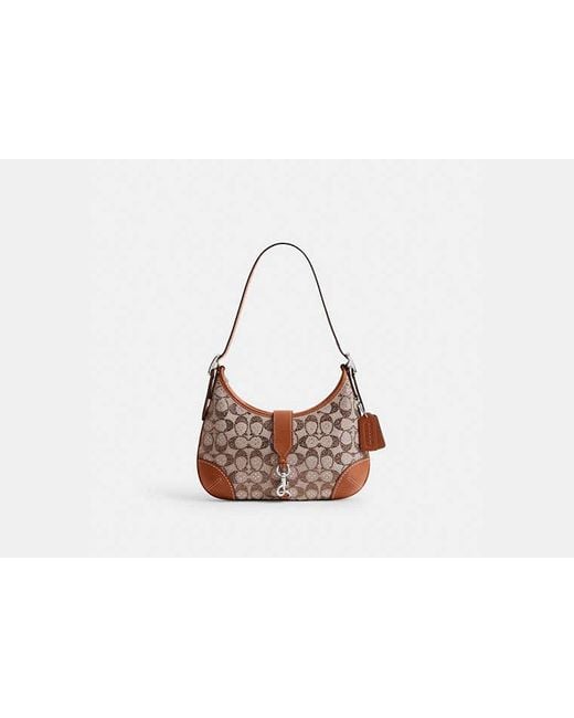 COACH Black Hamptons Hobo Bag
