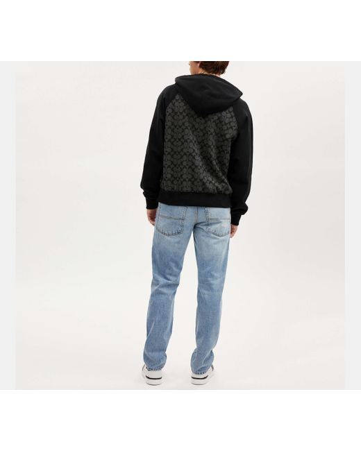 Sudadera con capucha de la firma COACH de hombre de color Black