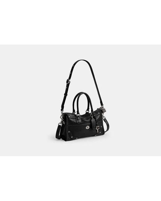 COACH Black Rhyder Satchel Bag 24