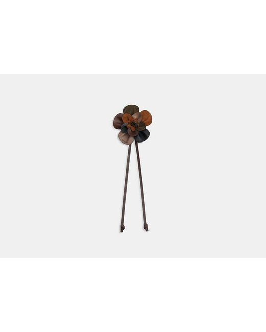 COACH Black Rose Bag Charm