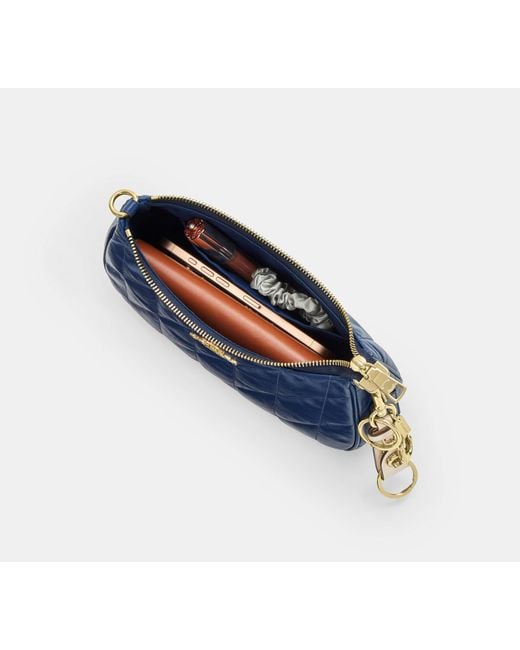 COACH Blue Teri Shoulder Bag With Quilting