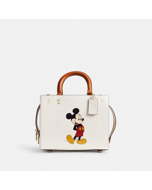 COACH Metallic Disney X Rogue Bag 25 With Mickey Mouse