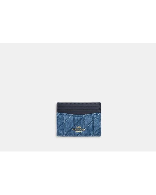 COACH Black Slim Id Card Case