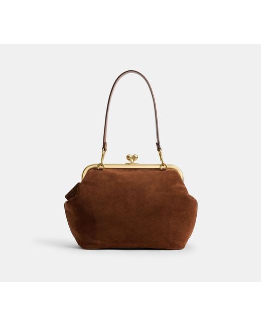 COACH Kisslock Frame Bag 27 in Black | Lyst UK
