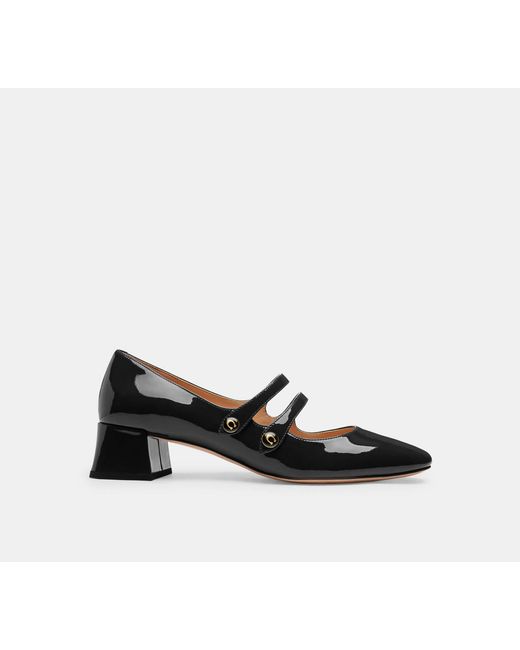 COACH Black Angelina Mary Jane Flat