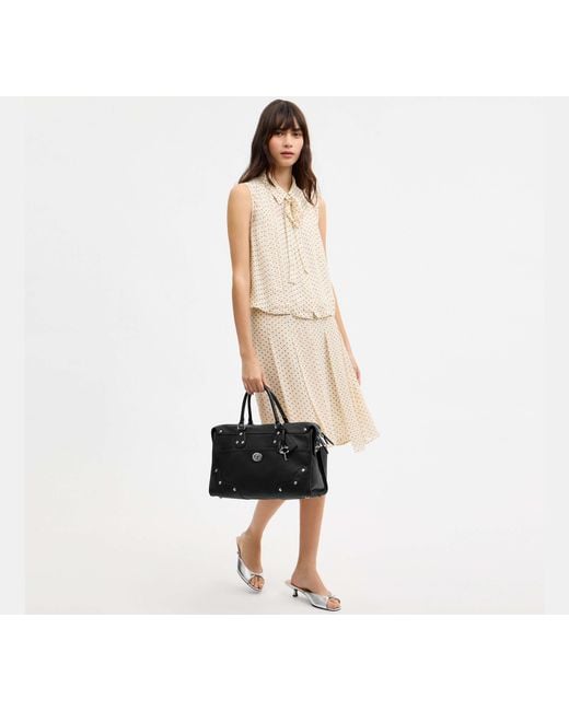 COACH Black Rhyder Satchel Bag 38