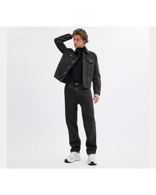 COACH Black Taper Jeans for men