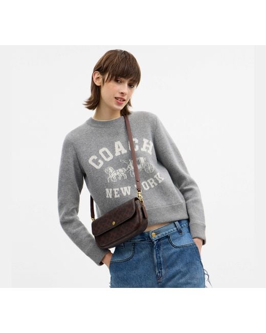 COACH Black Brook Flap Chain Bag