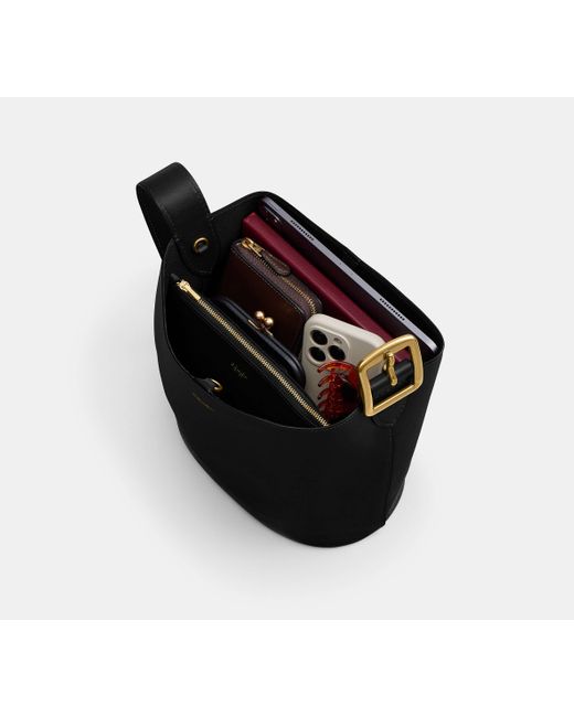 Borsa A Secchiello Bleecker di COACH in Black