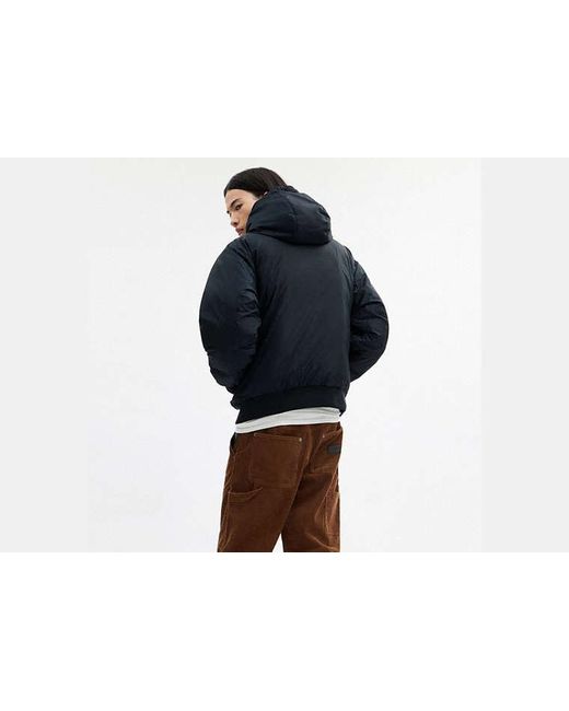 COACH Blue Down Zip Hoodie for men