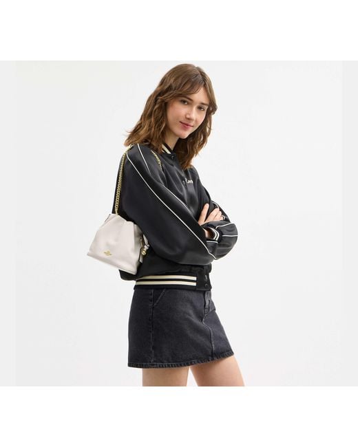 COACH Black Faye Mini Drawstring Bag