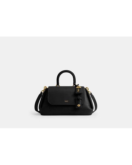 COACH Black Slouchy Rogue Top Handle Bag