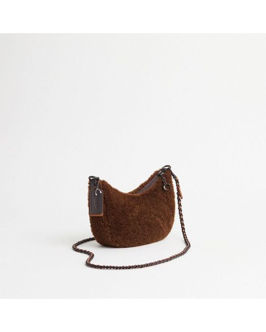 COACH Brown Upcrafted Mira Shoulder Bag