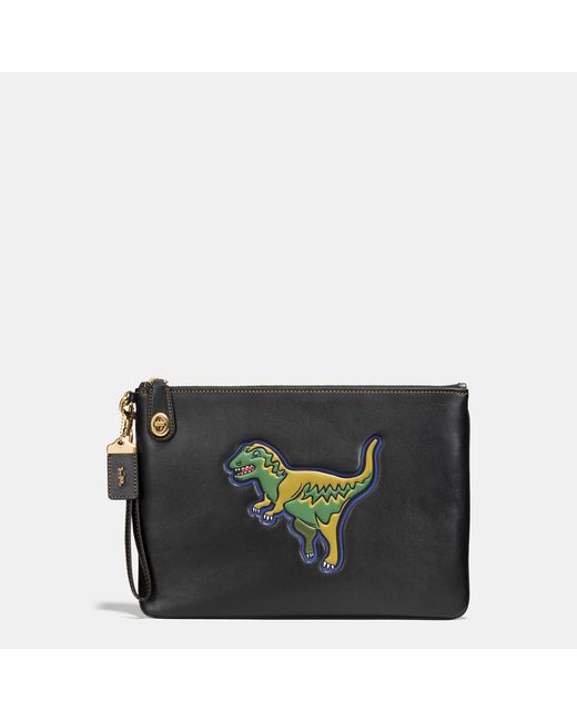coach glovetanned britt leather wristlet