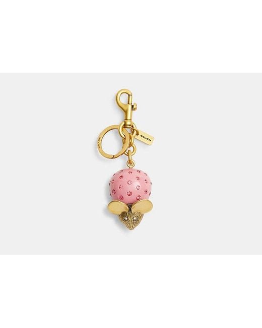 COACH Black Mouse Bag Charm
