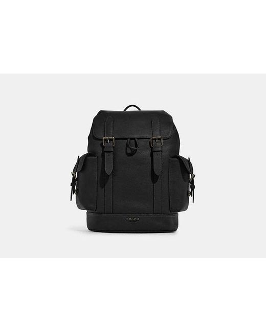 COACH Black Hudson Backpack for men