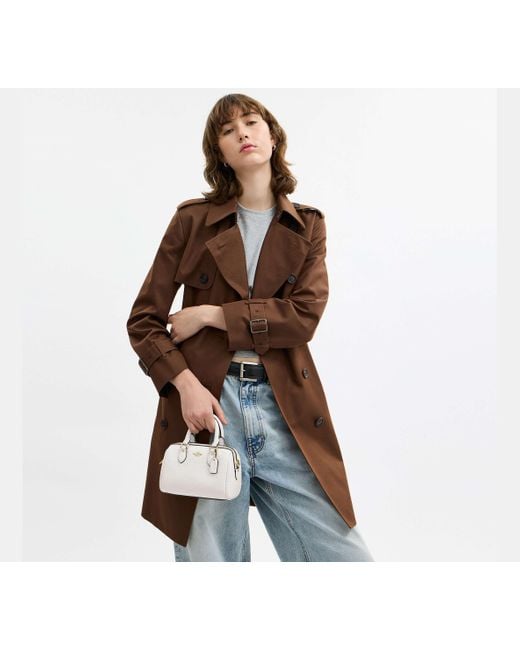 COACH Black Rowan Mini-Umhängetasche Aus Signature-Canvas