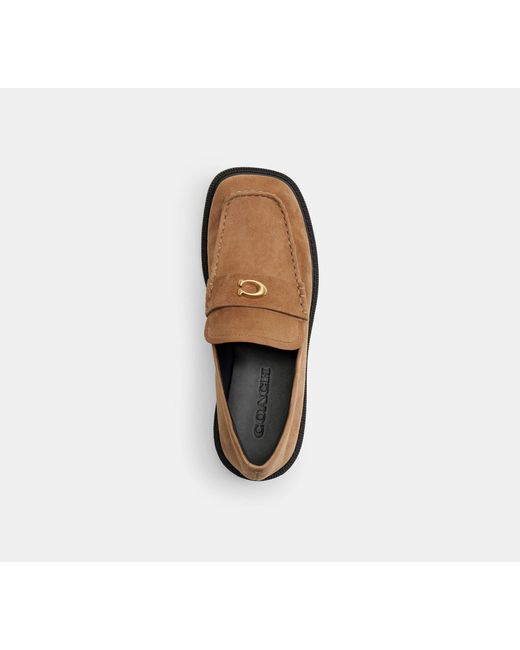 COACH Black Penny Loafer