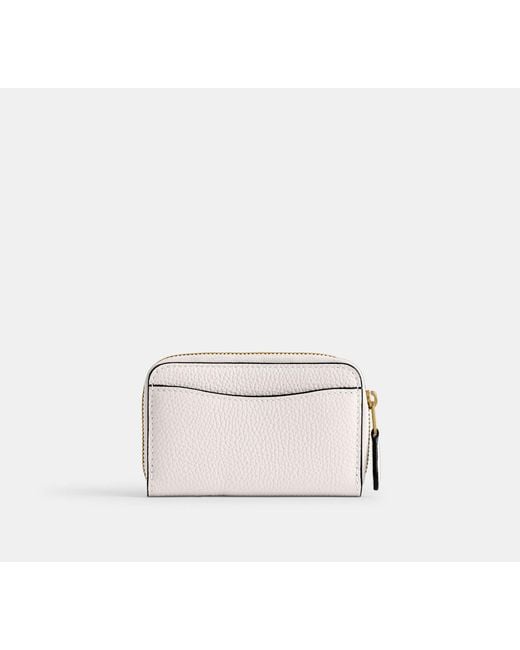 COACH Black Essential Small Zip Around Card Case