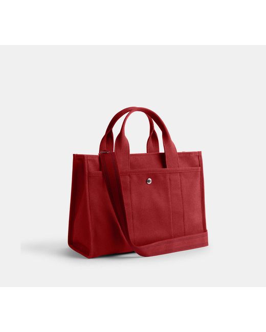 COACH Red Cargo Tote Bag