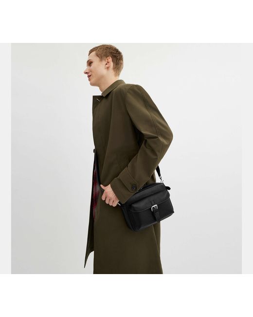 COACH Black Warner Crossbody Bag for men
