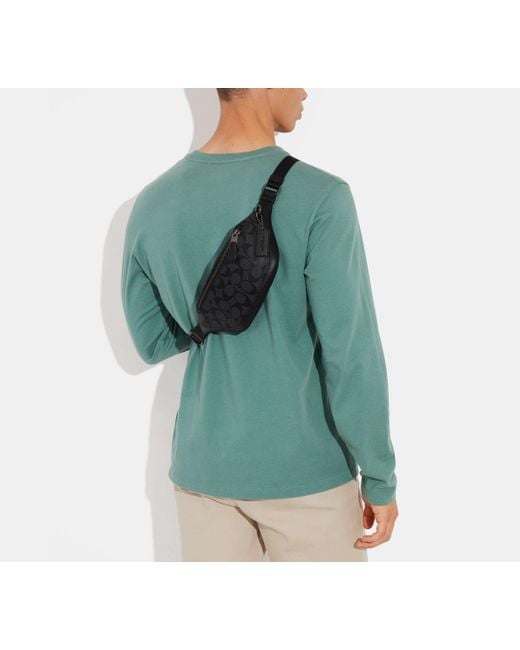 COACH Warren Mini Belt Bag - Black | Pvc for men