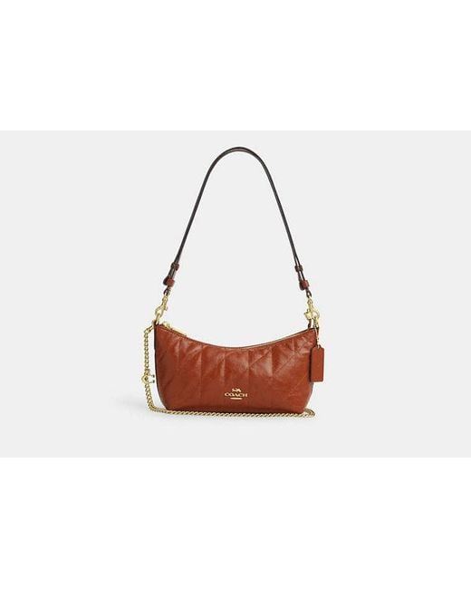 COACH Black Caitlin Shoulder Bag And Charm