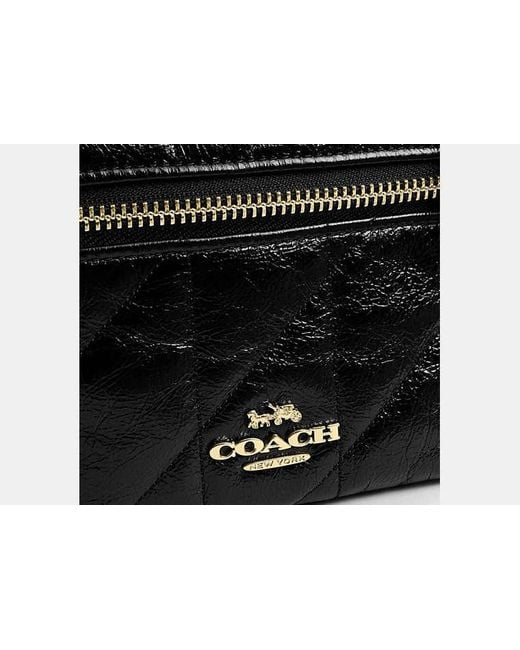 COACH Black Rainer Crossbody Bag 18 With Quilting