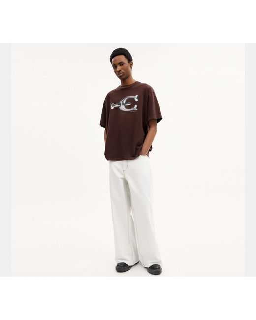 COACH Black Hardware Relaxed T-Shirt
