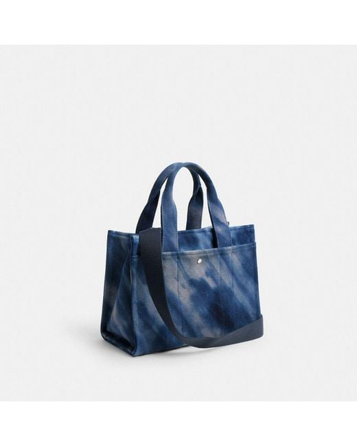 トートバッグ Coach Tie Dye Cargo Tote Bag 26 - Coach - Cotton - Blue COACH® Outlet | Cargo Tote Bag 26 With Rainbow Tie Dye Print