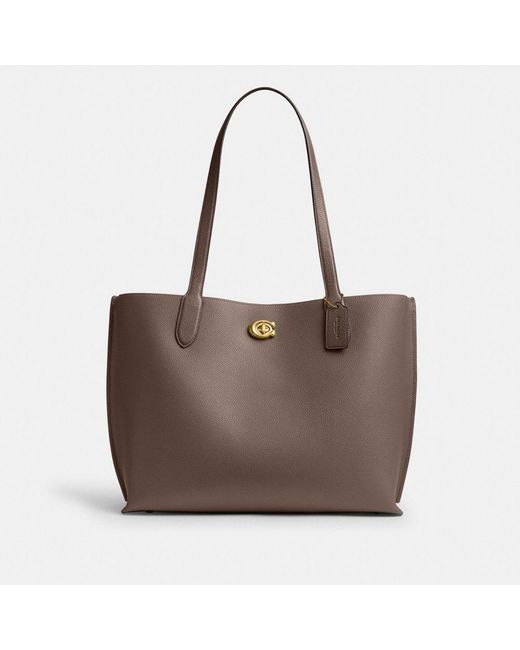 【COACH】Willow Work Tote 38 ウィロー トートバッグ COACH Willow Work Tote 38 in Brown | Lyst