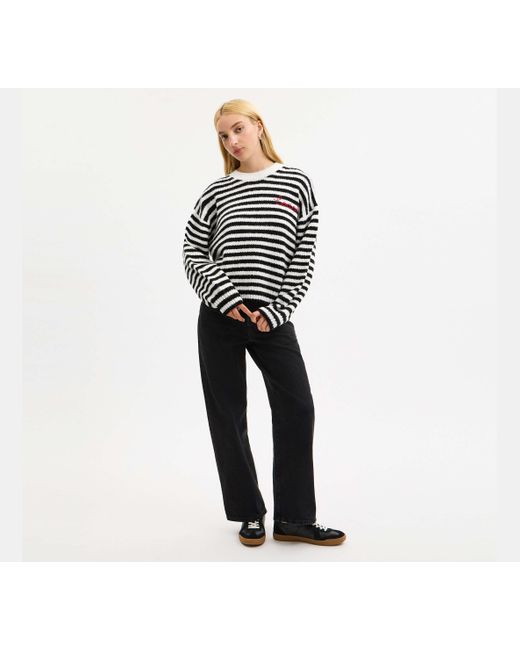 COACH Black Coach Striped Sweater