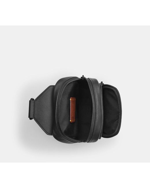 COACH Racer Sling Pack in Black for Men | Lyst UK