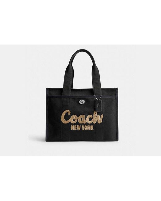 COACH Black Cargo Tote Bag 42