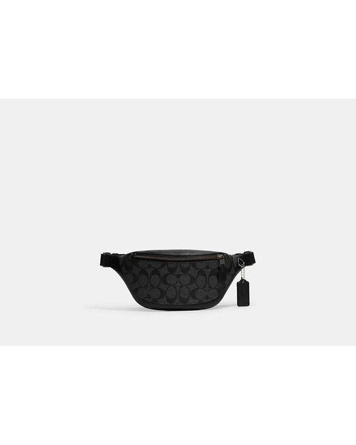COACH Warren Mini Gürteltasche Aus Signature Canvas in Black für Herren