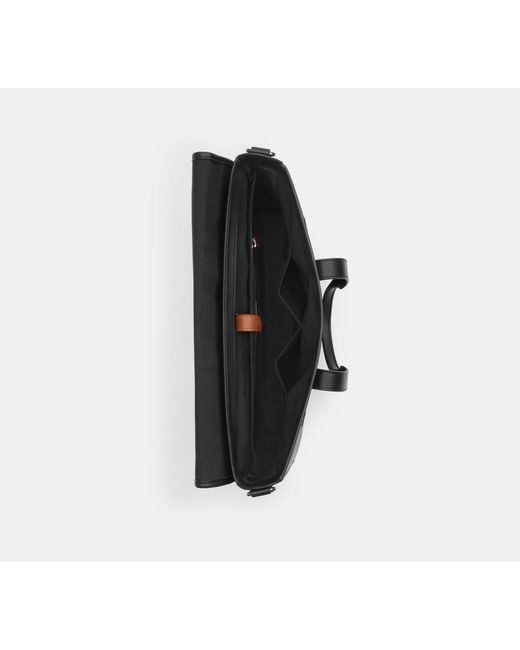 Cartella Portadocumenti Sullivan di COACH in Black da Uomo