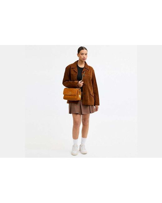 COACH Black Elodie Crossbody Bag With Quilting