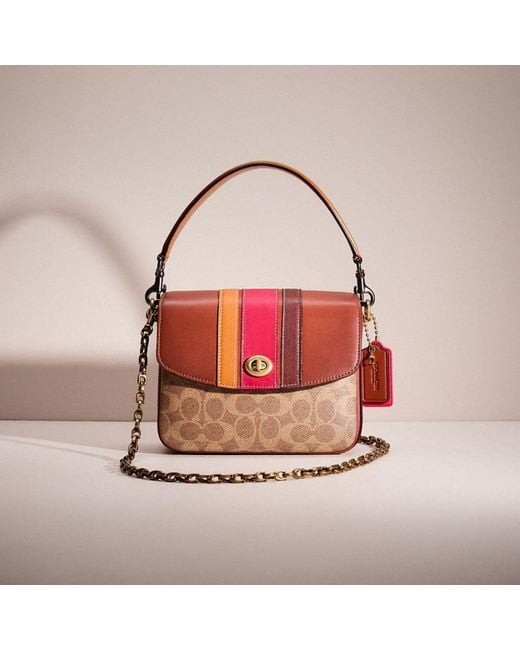 COACH Red Upcrafted Cassie Crossbody 19 In Signature Canvas