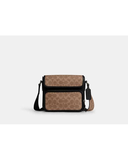 Borsa A Tracolla di COACH in Black da Uomo
