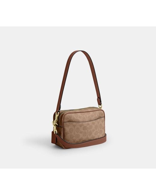 COACH Black Mini Carey Crossbody Bag
