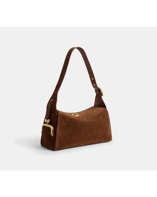 COACH Black Turnlock Haversack Bag