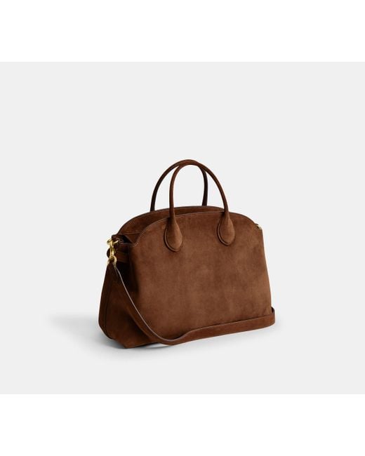 COACH Brown Soft Empire Carryall Bag 40