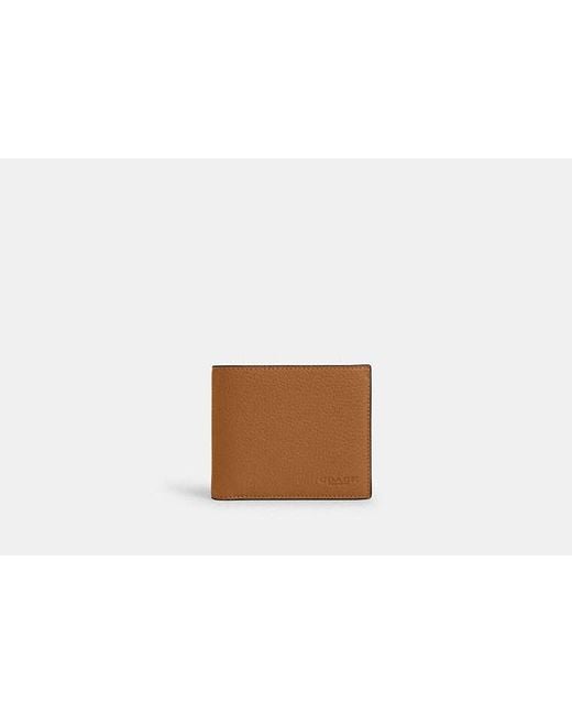 COACH White 3 In 1 Wallet - Brown | Leather for men