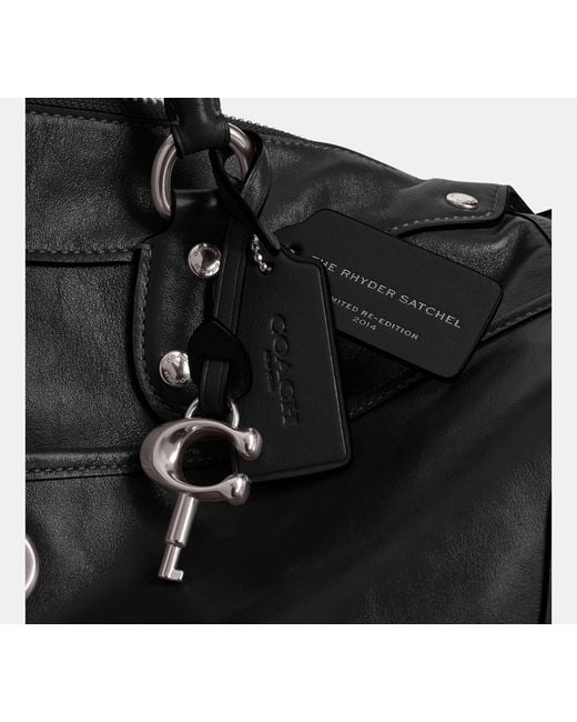 COACH Black Rhyder Satchel Bag 38