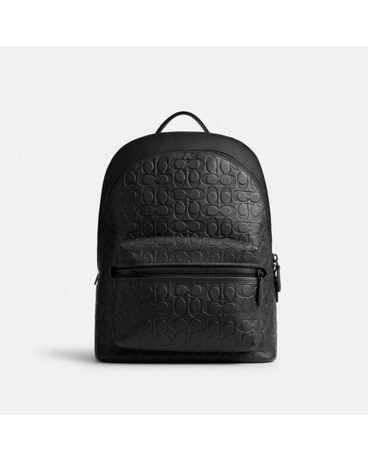 Sac à dos Charter en cuir signature COACH pour homme en coloris Noir | Lyst