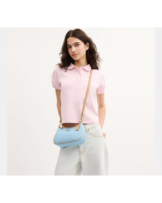 COACH Blue Teri Shoulder Bag