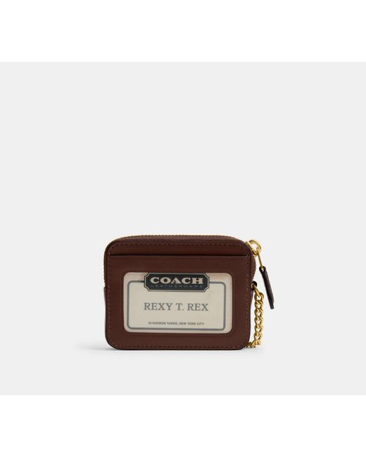 COACH Black Essential Chain Card Case